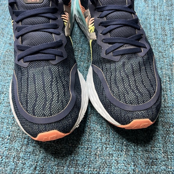 New Balance Fresh Foam Tempo Sneakers in Indigo Pink Lemon - Picture 6 of 10